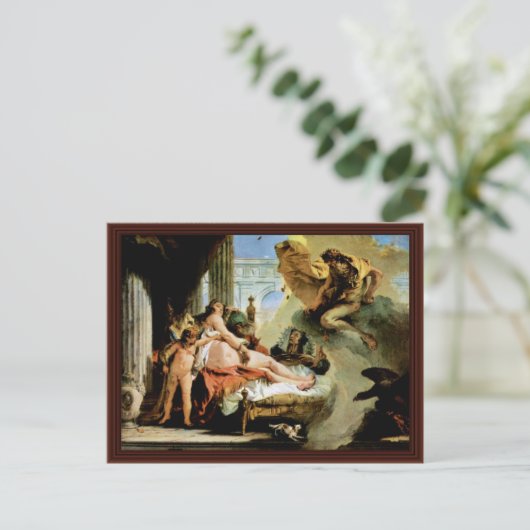 Danae en Zeus door Tiepolo Giovanni Battista Briefkaart (Staand voorkant)