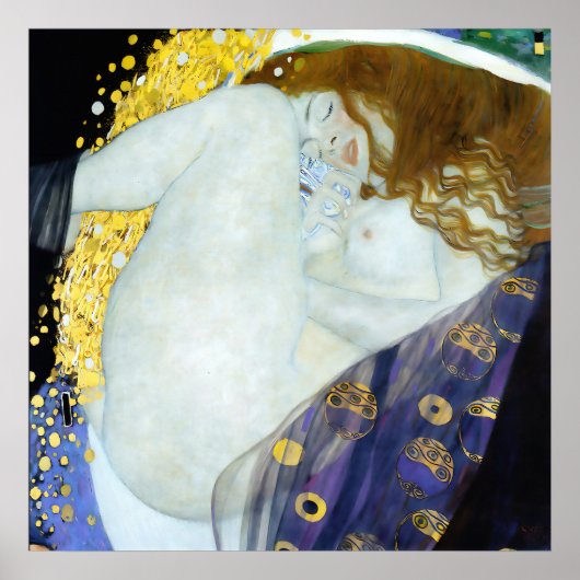 Danae - Gustav Klimt - Art Nouveau Poster (Voorkant)