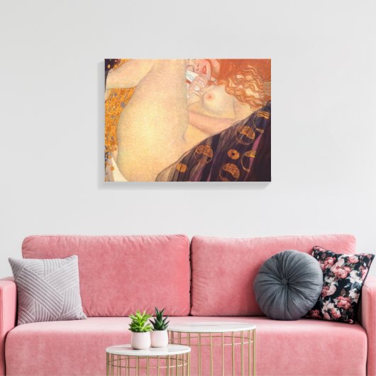 Danae Gustav Klimt Canvas Afdruk (Insitu (Woonkamer))