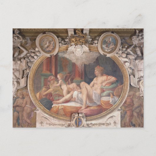 Danae Ontvangt de Shower of Gold Briefkaart (Voorkant)