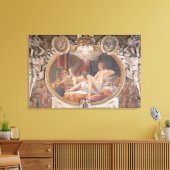 Danae Ontvangt de Shower of Gold Canvas Afdruk (Insitu (Woonkamer))