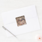 Danae Ontvangt de Shower of Gold Vierkante Sticker (Envelop)