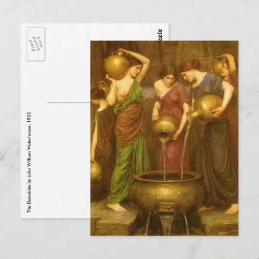 Danaides door John William Waterhouse Briefkaart (Voorkant / Achterkant)