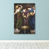 Danaides door John William Waterhouse Canvas Afdruk (Insitu (Houten vloer))