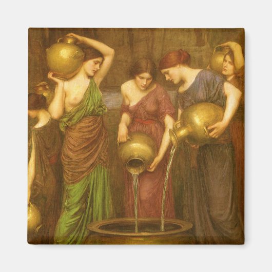 Danaides door John William Waterhouse Magneet (Voorkant)