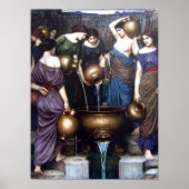Danaides door John William Waterhouse Poster (Voorkant)