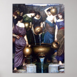 Danaides door John William Waterhouse Poster