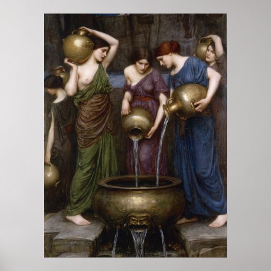 Danaides door John William Waterhouse Poster (Voorkant)