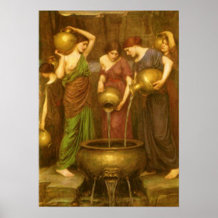 Danaides door John William Waterhouse Poster