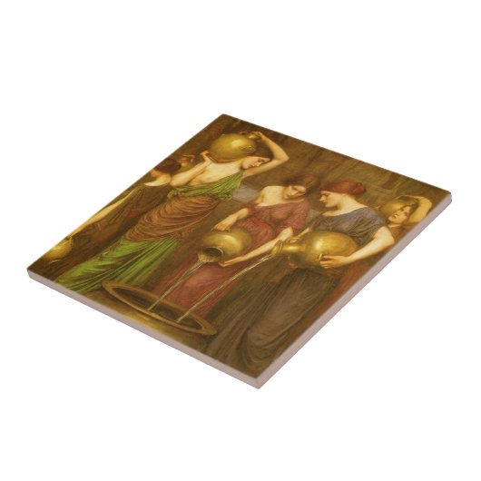 Danaides door John William Waterhouse Tegeltje (Zijkant)