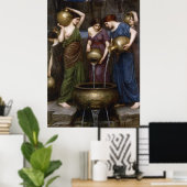 Danaides John William Waterhouse Poster (Thuiskantoor)