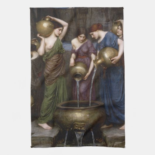 Danaides John William Waterhouse Theedoek (Verticaal)