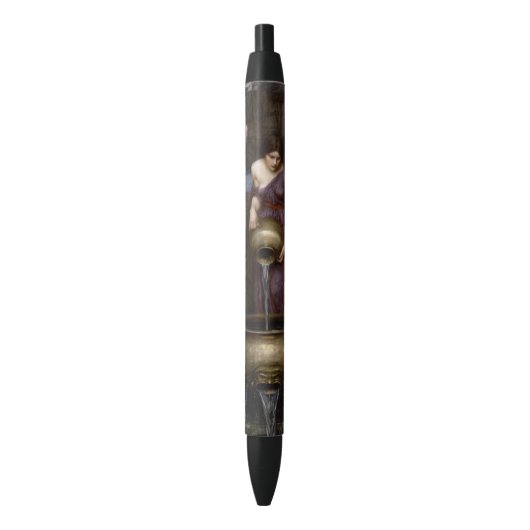 Danaides John William Waterhouse Zwarte Inkt Pen (Voorkant Verticaal)