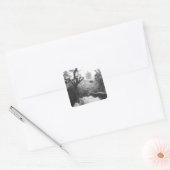 Danang Vietnam, Tempel uitzicht Marble Mountain Vierkante Sticker (Envelop)