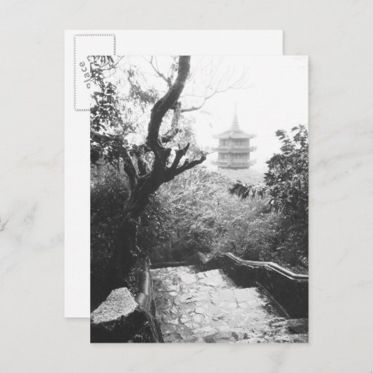 Danang Vietnam, Temple Uitzicht Marble Mountain Briefkaart (Voorkant / Achterkant)