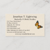 Danaus chrysippus - Plain Tiger of African Queen Visitekaartje (Achterkant)