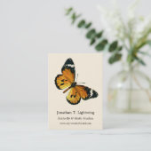 Danaus chrysippus - Plain Tiger of African Queen Visitekaartje (Staand voorkant)