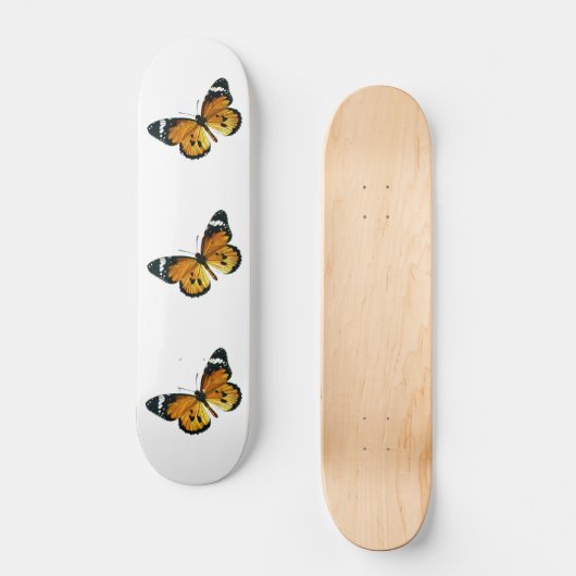 Danaus chrysippus - The Plain Tiger, African Queen Persoonlijk Skateboard (Voorkant)
