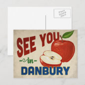 Danbury Connecticut Apple - Vintage Travel Briefkaart (Voorkant / Achterkant)