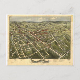 Danbury Connecticut in 1875 Briefkaart