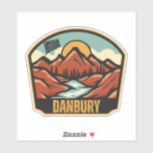 Danbury, Connecticut Sticker (Vel)