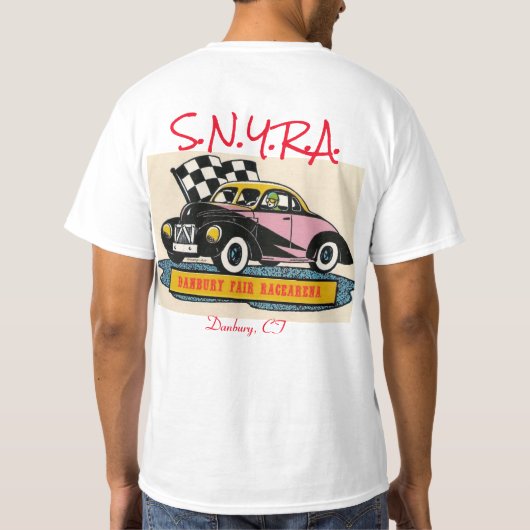 Danbury Fair Racearena Auto Races 2SidewCoupeSNYRA T-shirt (Achterkant)