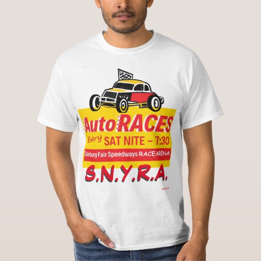 Danbury Fair Racearena Auto Races 2SidewCoupeSNYRA T-shirt (Voorkant)