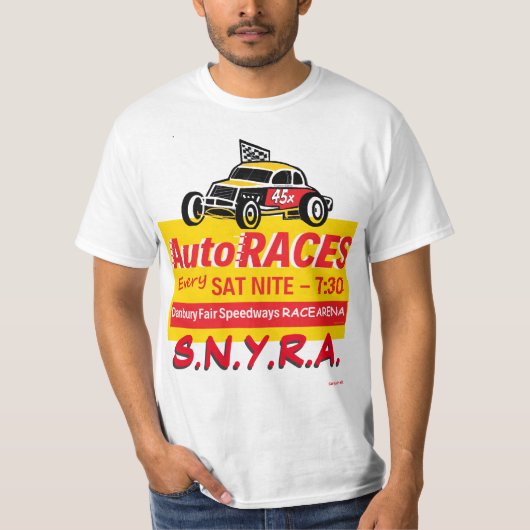 Danbury Fair Racearena Auto Races 2SidewCoupeSNYRA T-shirt (Voorkant)