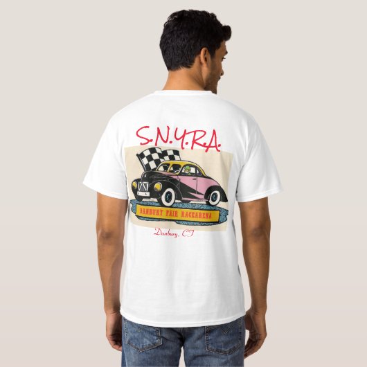 Danbury Fair Racearena Auto Races 2SidewCoupeSNYRA T-shirt (Achterkant volledig)
