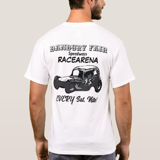 Danbury Fair Speedways Racearena 2-zijdig T-shirt (Achterkant)