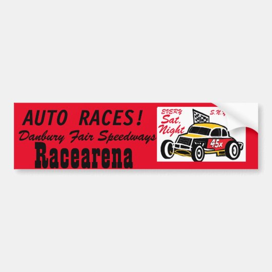 Danbury Fair Speedways Racearena Bumpersticker (Voorkant)