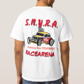 Danbury Fair Speedways Racearena Sign Logo Yellow T-shirt (Achterkant)
