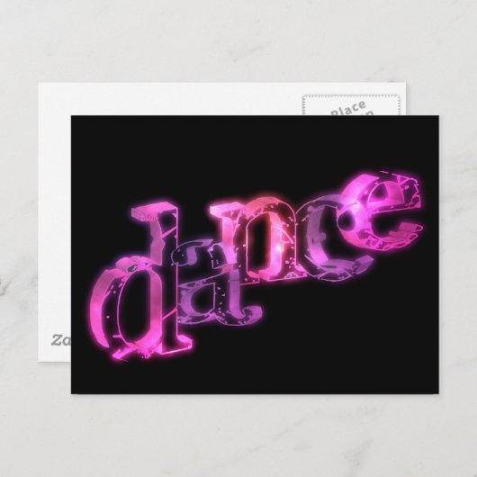 Dance 02 briefkaart (Voorkant / Achterkant)