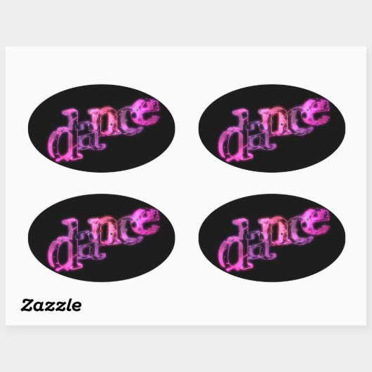 Dance 02 ovale sticker (Vel)