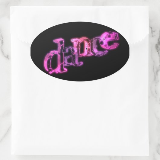 Dance 02 ovale sticker (Tas)