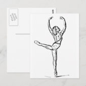 Dance 1 briefkaart (Voorkant / Achterkant)