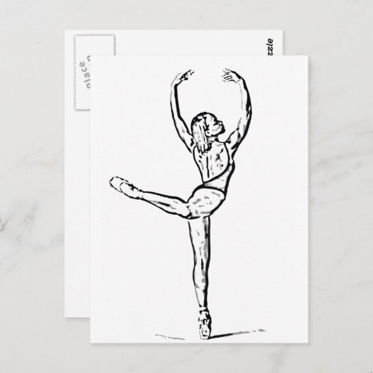 Dance 1 briefkaart (Voorkant / Achterkant)