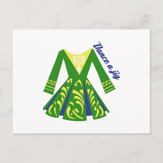 Dance a Jig Briefkaart (Voorkant)