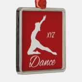 DANCE aangepast monogram en kleurversiering Metalen Ornament (Rechts)