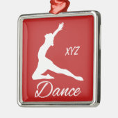 DANCE aangepast monogram en kleurversiering Metalen Ornament (Links)