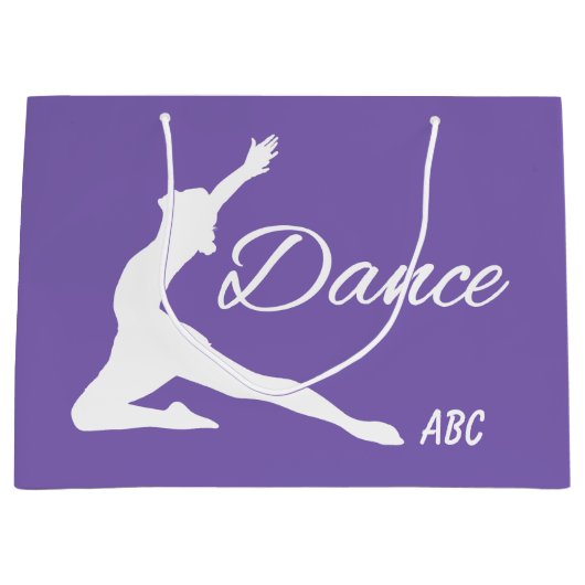 DANCE aangepaste monogram- en kleurencadeautassen Large Cadeautasje (Voorkant)