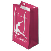 DANCE, aangepaste naam en cadeautassen voor kleure Klein Cadeauzakje (Voorkant Gekanteld)