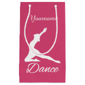 DANCE, aangepaste naam en cadeautassen voor kleure Klein Cadeauzakje (Voorkant)