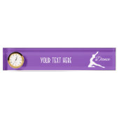 DANCE aangepaste tekst en bord voor kleurendesk Naambordje (Voorkant)