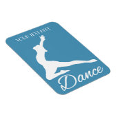 DANCE aangepaste tekst en kleurenmagneet Magneet (Rechterzijde)