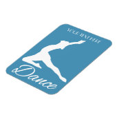 DANCE aangepaste tekst en kleurenmagneet Magneet (Linkerzijde)