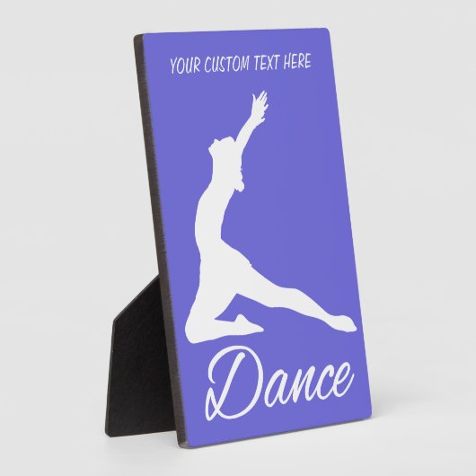 DANCE aangepaste tekst en kleurenplak Fotoplaat (Zijkant)