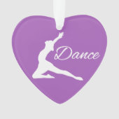 DANCE aangepaste tekst en kleurversiering Ornament (voorkant)