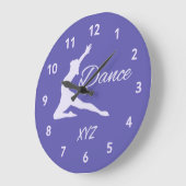 DANCE aangepaste wandklokken monogram (Hoek)
