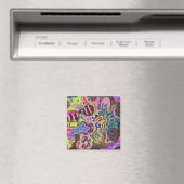 "Dance" Abstract - Gepersonaliseerd Magneet (Insitu (Vaatwasser))